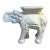 1970s White Plaster Elephant Garden Stool For Sale