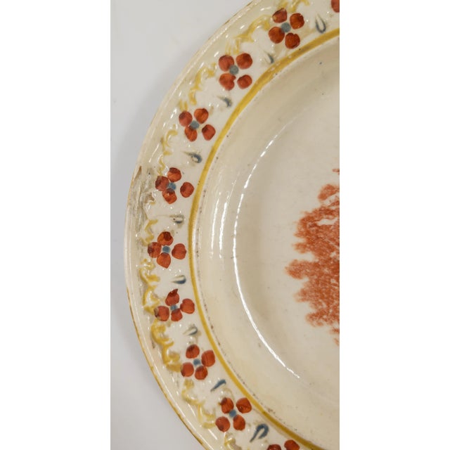 Ceramic 19th Century Americana Transferware Lafayette and Washington Plate For Sale - Image 7 of 9