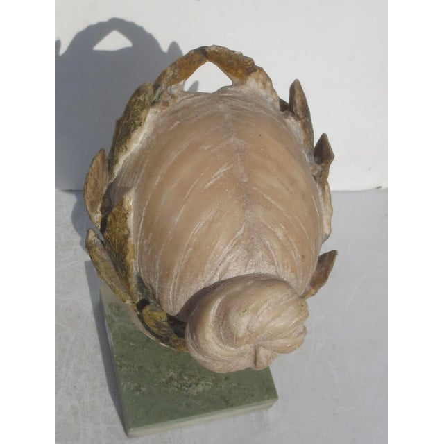 Alabaster Hygieia Goddess of Good Health Alabaster Carving Circa 1890s For Sale - Image 8 of 12