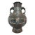 Large Bronze Chinese Antique Champleve Double Elephant Handle Urn Vase For Sale