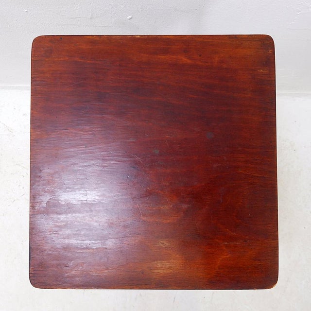 Brown Art Nouveau Bentwood Side Table by J&J Kohn, 1920s For Sale - Image 8 of 16