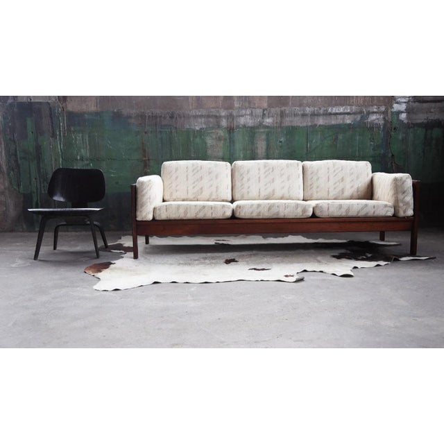 Mid-Century Modern Postmodern Attributed to Tobia Scarpa Sofa with Upholstered Cushions Bastiano, 1960s For Sale - Image 3 of 11