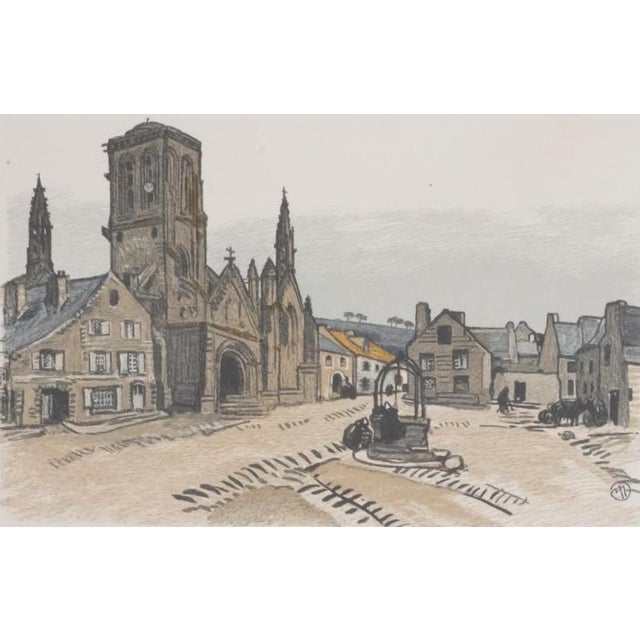 Mathurin Meheut, Church of Saint Ronan in Locronan, 1937, Engraving For Sale - Image 9 of 9