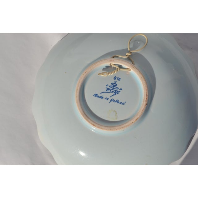 Blue Delft Blue and White Plate for Wall For Sale - Image 8 of 8