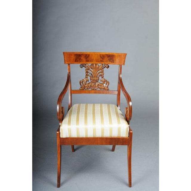 Biedermeier Armchairs in Mahogany, 1835, Set of 4 For Sale - Image 4 of 18