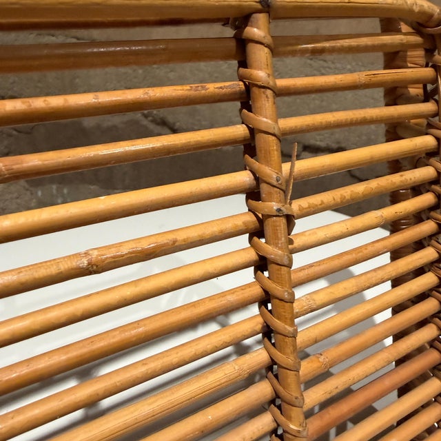 Vintage Rattan Tray by Artek Finland Scandinavian Modern For Sale - Image 10 of 11