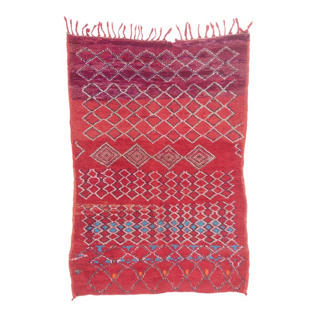 Vintage Beni M'Guild Moroccan Rug, 06'02 X 08'11 For Sale