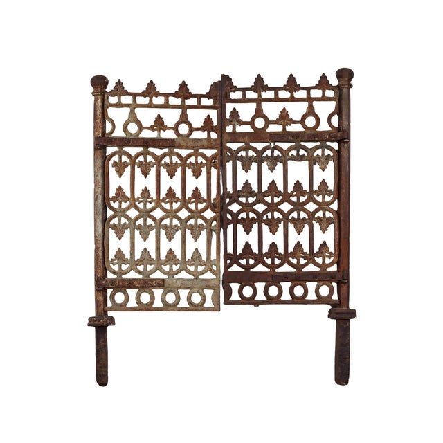 Vintage Indian Iron Garden Gate For Sale In Santa Fe - Image 6 of 6