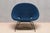 Mid-Century Modern Kosmos Lounge Chair in Teal Pierre Frey Bouclé by Augusto Bozzi for Saporiti, 1950s For Sale - Image 3 of 16