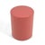 1980s Metro Cylindrical Side Table / Pedestal Desert Red For Sale - Image 4 of 9