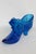 Fenton Blue Hobnail Cat Head Victorian Glass Slipper Shoe Figurine 4686b For Sale - Image 9 of 14