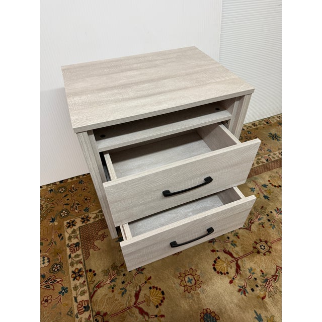 Contemporary Galano Modern Nightstand, Dusty Gray Oak For Sale - Image 3 of 12