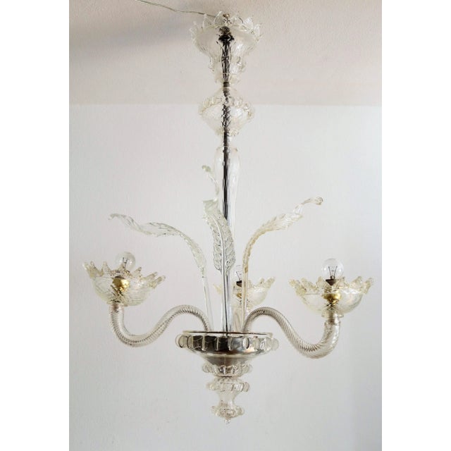 Italian Murano Glass Chandelier, 1950s For Sale - Image 14 of 18