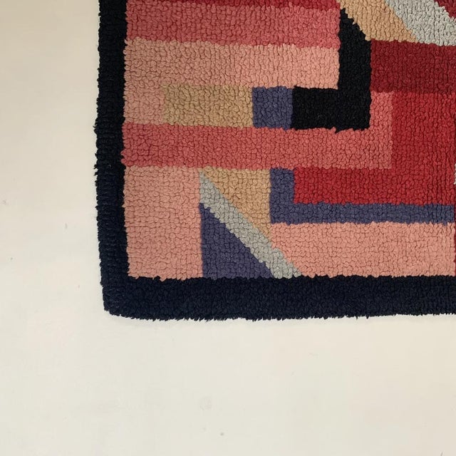 French Art Deco Hand Knotted Wool Rug, 1930s For Sale - Image 6 of 15