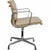 Charles Eames Ea-208 softpad chair upholstered with beige leather on the back and front. The chair is from 2007 and...