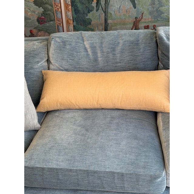 Italian Crotalus Molossus — Beaded Linen Pillow by Textile Artist Dh For Sale - Image 3 of 4