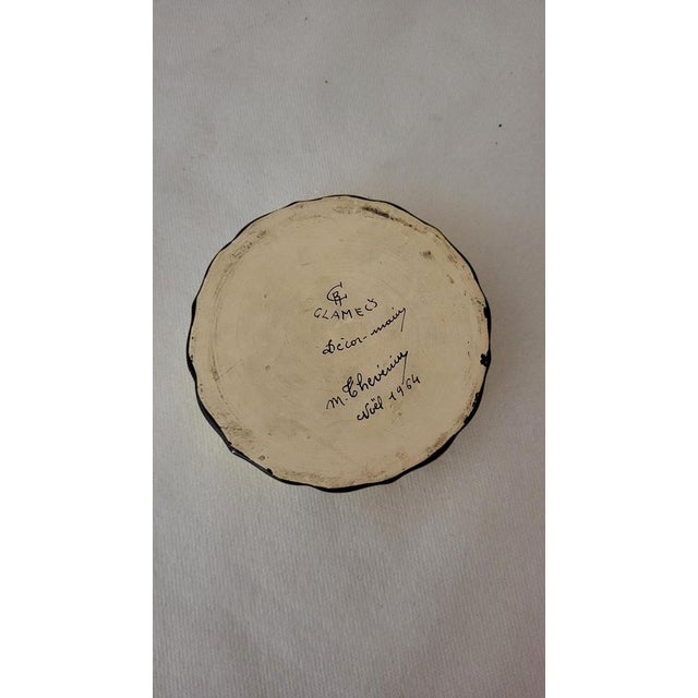 Earthenware Candy Box from Clamecy Roger Colas, 1950s For Sale - Image 4 of 7