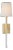Lucia 21" Cordless Sconce in Gild and Crystal with Linen Shade Designer: Julie Neill Finish: Gild and Crystal Height:...