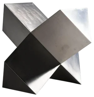 Large Geometric Sculpture by Rudolf Wolf, 1975