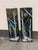 Abstract Winter Landscape Glass Wall Art Panels, Set of Two For Sale - Image 10 of 12
