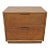 Modern Oak Lined Nightstand For Sale