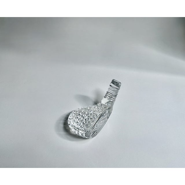 Waterford Crystal Vintage Waterford Crystal Driver Head Paper Weight For Sale - Image 4 of 17