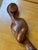 Abstract Teak carving of the female figure. Nicely done. Overall nice shape and tone to wood.