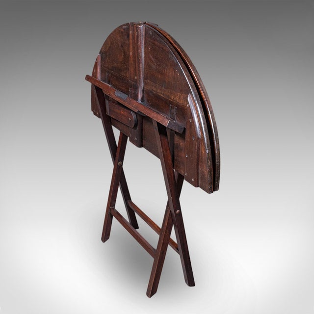 Antique Kitchen Garden Table, English, Folding, Coaching, Occasional, Edwardian For Sale - Image 10 of 12