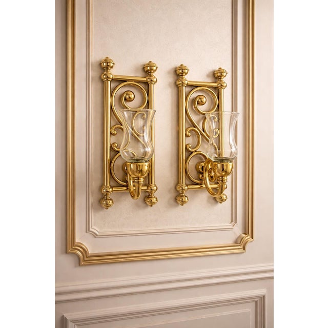 1970s Syroco Wall Sconce Candle Holders, a Pair For Sale - Image 11 of 12