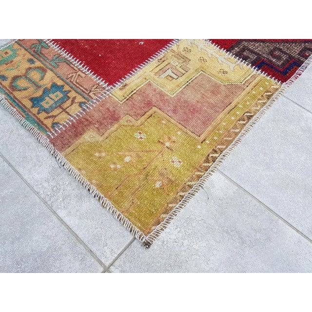 Turkish Anatolian Oushak Vintage Runner Rug For Sale - Image 3 of 10