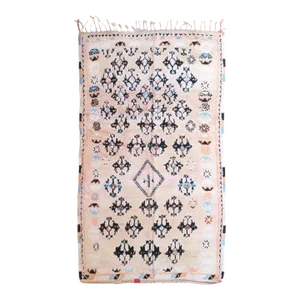 1980’s Moroccan Handknotted Area Rug - 11.8 X 6.7 Ft