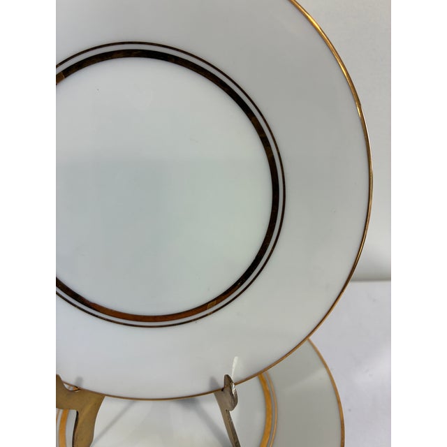 Mid 20th Century Vintage Noritake Gold Rim China Bread Plates, Set of 8 For Sale - Image 5 of 10