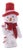 Plush Snowman Figurine with Candy Cane andRed Hat For Sale
