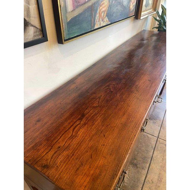 19th Century 19th Century Georgian 3 Drawer Walnut Side Board For Sale - Image 5 of 11