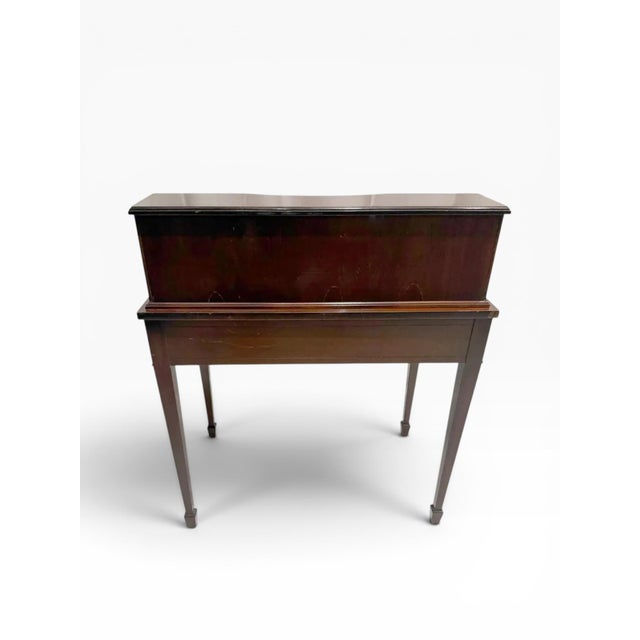 1980s Baker Furniture Federal Style Ladies Writing Desk For Sale - Image 9 of 13
