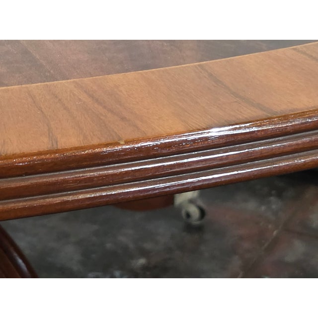 Antique 1940s Regency Style Large 71- Inch Mahogany Dining Table Game Table For Sale In San Diego - Image 6 of 15