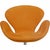 Swan Chair in Yellow Alcantara by Arne Jacobsen For Sale - Image 9 of 18