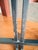 Metal Vintage Modern Black Iron Fireplace Screen With Blue & White Agate Stone Insets For Sale - Image 7 of 10