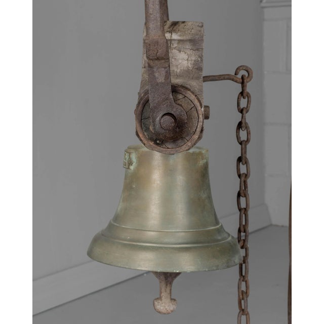 Wood 19th Century Bronze Bell With Roof Top Zinc Cupola For Sale - Image 7 of 13