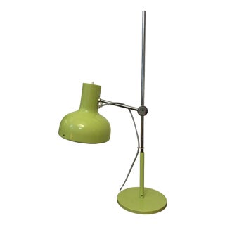 Mid-Century Table Lamp in Green, 1970s For Sale