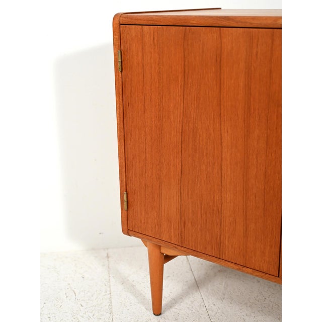 Brown Scandinavian Teak and Oak Sonett Cabinet, 1960s For Sale - Image 8 of 10