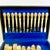 Metal 1970s Vintage Hollywood Regency Baroque Gold Electro Plated Flatware, Service for 11 - Set of 69 For Sale - Image 7 of 12