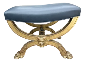 19th Century French Giltwood Bench