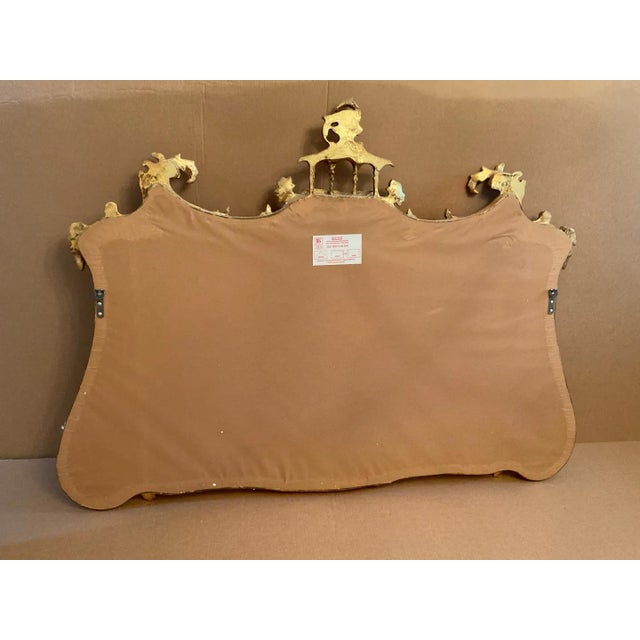 Vintage Friedman Brothers Gilt Pagoda Chinoiserie Wall Mirror For Sale - Image 9 of 15