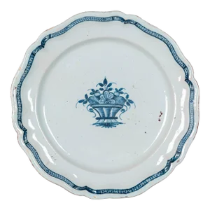 18th Century French Rouen Ceramic Platter