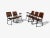Mid-Century Modern Studio Bbpr, Lacquered Iron, Wood, Twelve Armchairs, Italy, 1960s For Sale - Image 3 of 17
