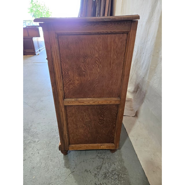 Farmhouse 19th Century European Provincial Pine Farmhouse Sideboard Cabinet For Sale - Image 3 of 9