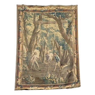 Swing Wool Tapestry, Aubusson, 18th Century For Sale