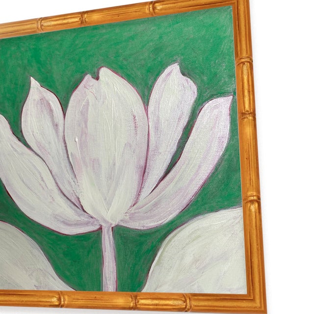 Original hand-painted artwork by artist Tatiana Duperault Green color palette — perfect for feminine spaces Rich, textured...