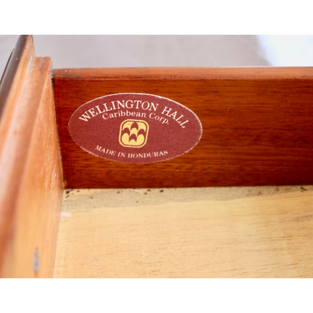 Late 20th Century Wellington Hall Mahogany Side Table Chests - A Pair For Sale In Charlotte - Image 6 of 6